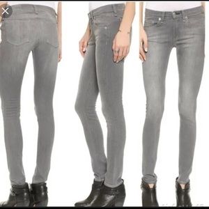 EUC Rag & Bone Jean Skinny Buxton Gray size 27
